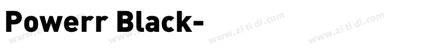 Powerr Black字体转换
